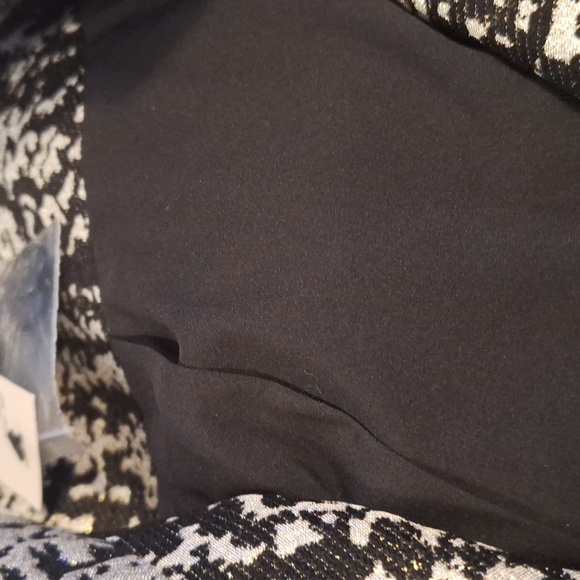 NEW LANE BRYANT PLUS SIZE BLACK & GOLD METALLIC JACQUARD JACKET - Picture 10 of 10